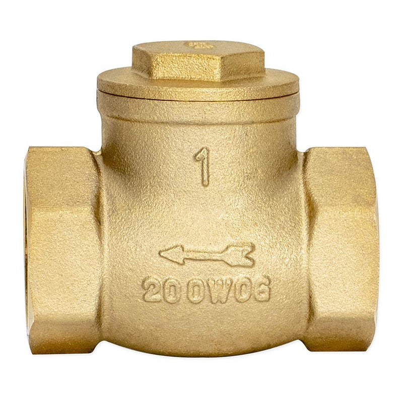 Eastman Brass Swing Check Valve, 1 Inch IPS, Brass Plumbing Fitting, 20425LF - Image 2